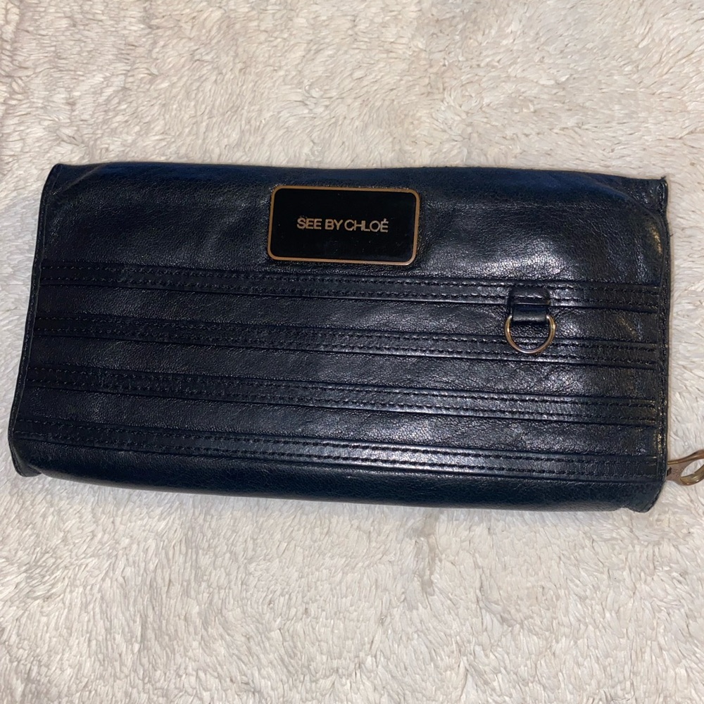 See by Chloé Black Leather Wallet